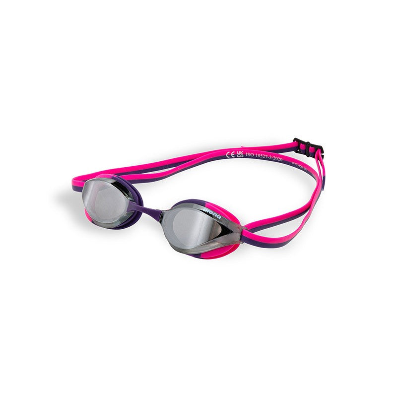 Arena Python junior Mirror Goggles - Silver Pink Plum