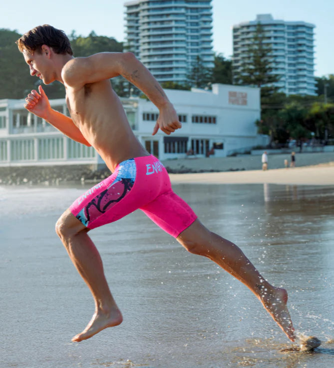 Engine Boys Spliced Poly Jammer - Spindrift Pink