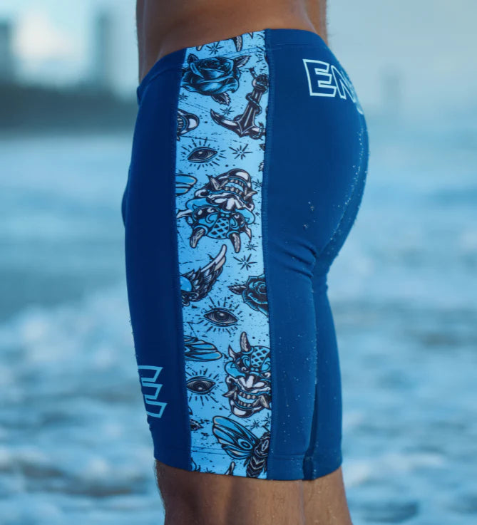 Engine Mens Spliced Poly Jammer - Tideheart Slate blue