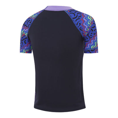 Speedo Girls Short Sleeve Print Rash Top