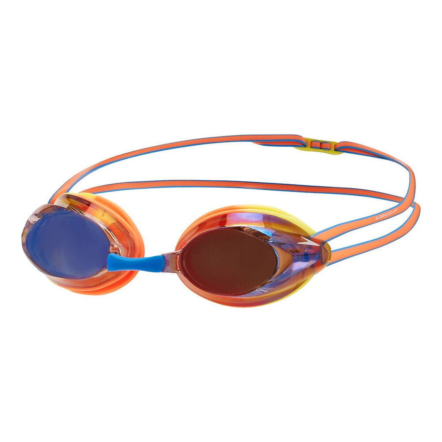 Speedo Junior Opal Mirror Goggles - Orange/Yellow/Blue