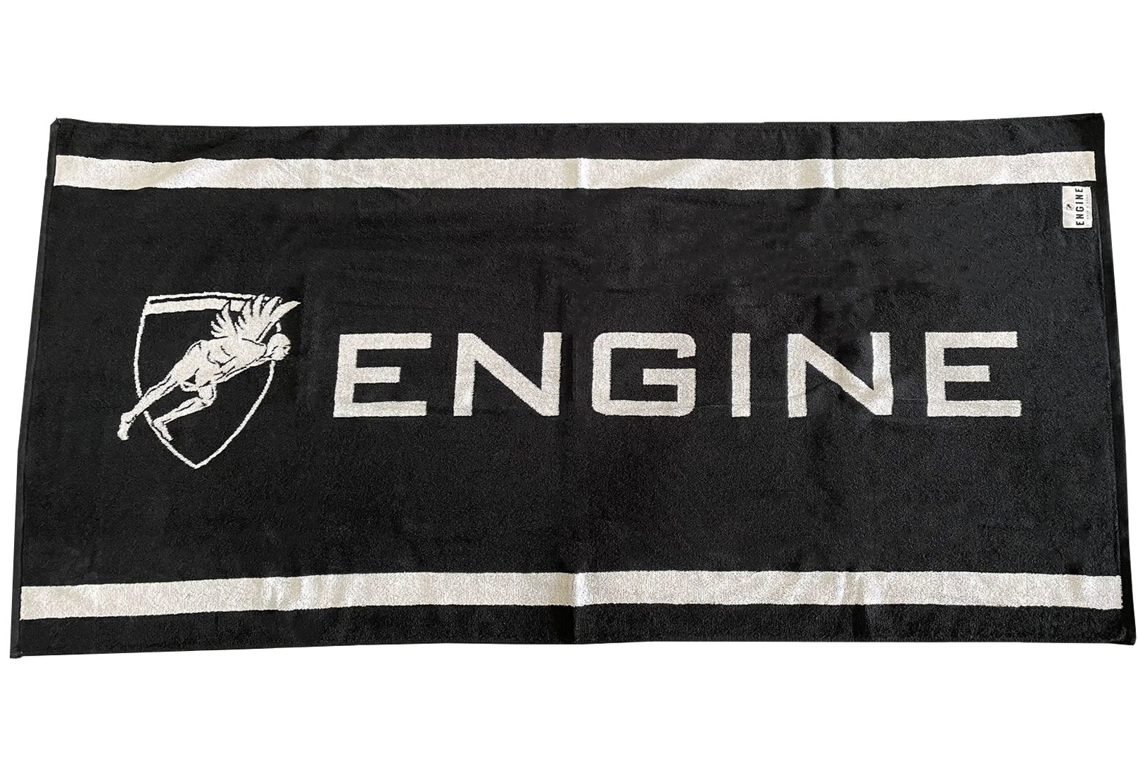 Engine Jacquard Beach Towel - Black