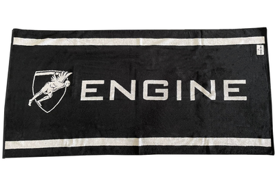 Engine Jacquard Beach Towel - Black