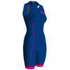 Arena Womens Trisuit Front Zip - Blue Pink