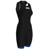 Arena Womens Trisuit  Back Zip  -  Black Blue
