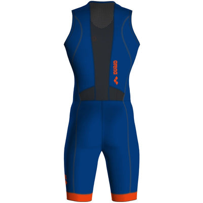 Arena Mens Trisuit Back Zip  - Blue Orange