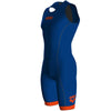 Arena Mens Trisuit Back Zip  - Blue Orange