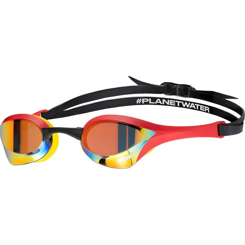 Arena Cobra Ultra SWIPE Mirror Goggles (Outdoors) - Gold Red