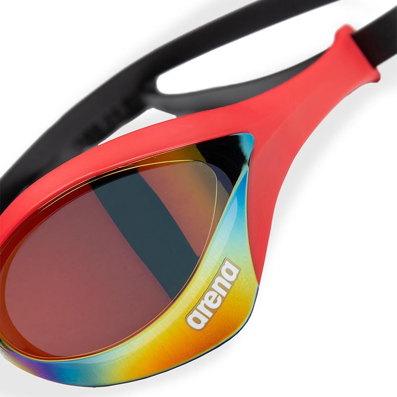 Arena Cobra Ultra SWIPE Mirror Goggles (Outdoors) - Gold Red