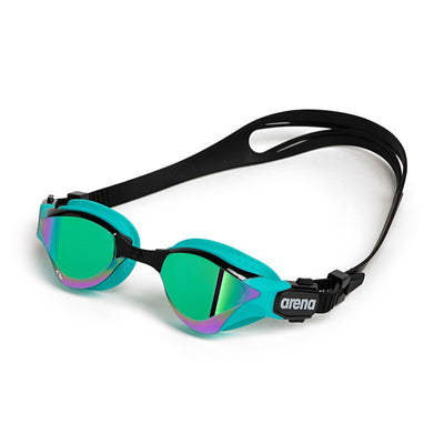 Arena Cobra Tri Swipe Mirror Triathlon Goggles (Outdoors) - Emerald Peacock