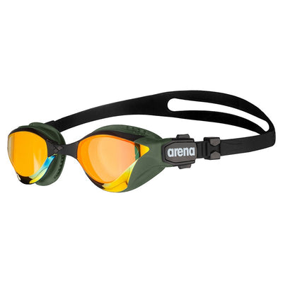 Arena Cobra Tri Swipe Mirror Triathlon Goggles (Indoors) - Yellow copper Army