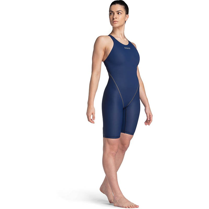 Arena Womens Powerskin ST NEXT Open Back-Navy