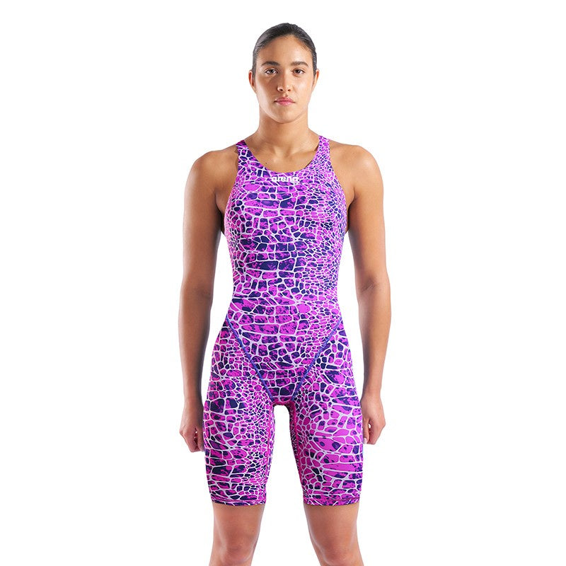 Arena Womens Powerskin St Next Open Back - Snake Pink - Limited ED