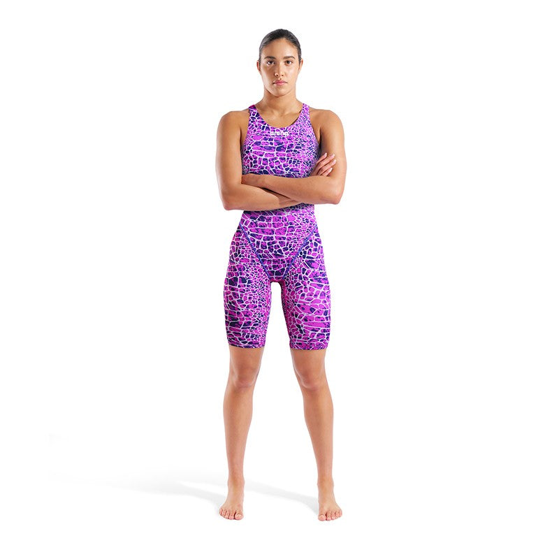 Arena Womens Powerskin St Next Open Back - Snake Pink - Limited ED
