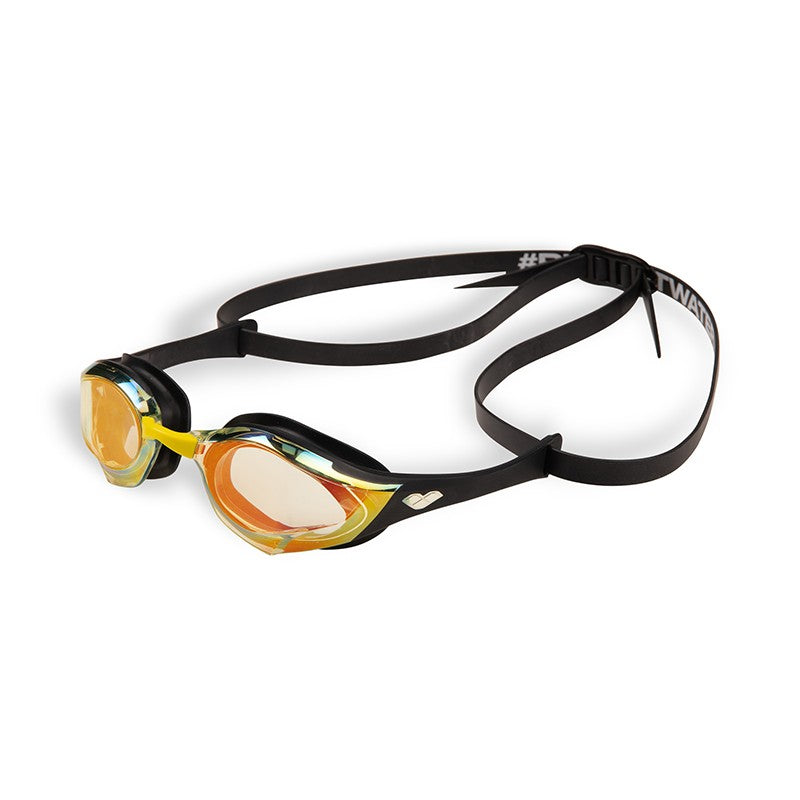 Arena Cobra Edge Swipe Mirror Goggle - Yellow Copper black