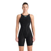 Arena Womens Powerskin Impulso Open Back - Black  Teal