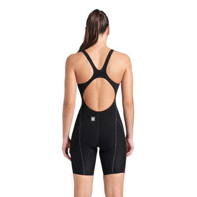 Arena Womens Powerskin Impulso Open Back - Black  Teal