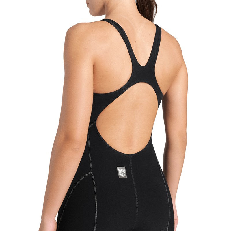 Arena Womens Powerskin Impulso Open Back - Black  Teal