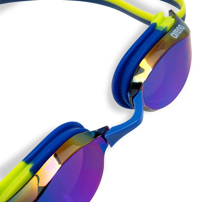 Arena Python junior Mirror Goggles - Blue Lime