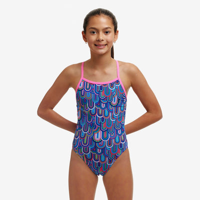 Funkita Girls Single Strap One Piece - Spread My Wings