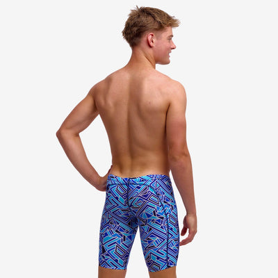 Funky Trunks Boys Training Jammers - Blue Bits