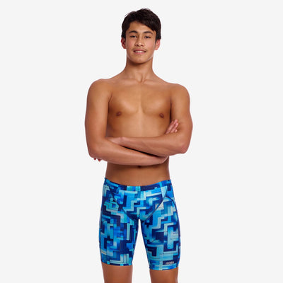 Funky Trunks Boys Training Jammers - You Blued