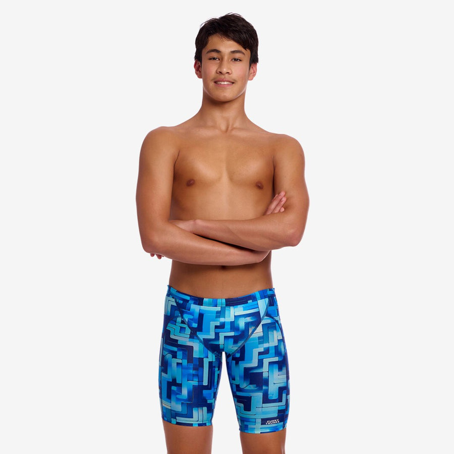 Funky Trunks Boys Training Jammers - You Blued