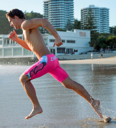 Engine Boys Spliced Poly Jammer - Spindrift Pink