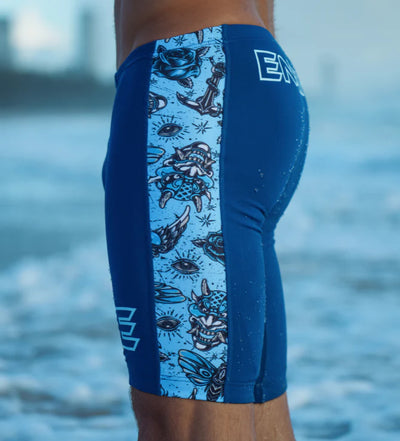 Engine Mens Spliced Poly Jammer - Tideheart Slate blue
