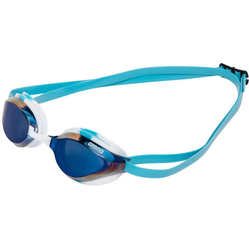 Arena Python Mirror Goggles - Blue Mirror/White/Sky