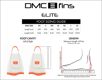 DMC Elite Fins - Fluoro Charcoal