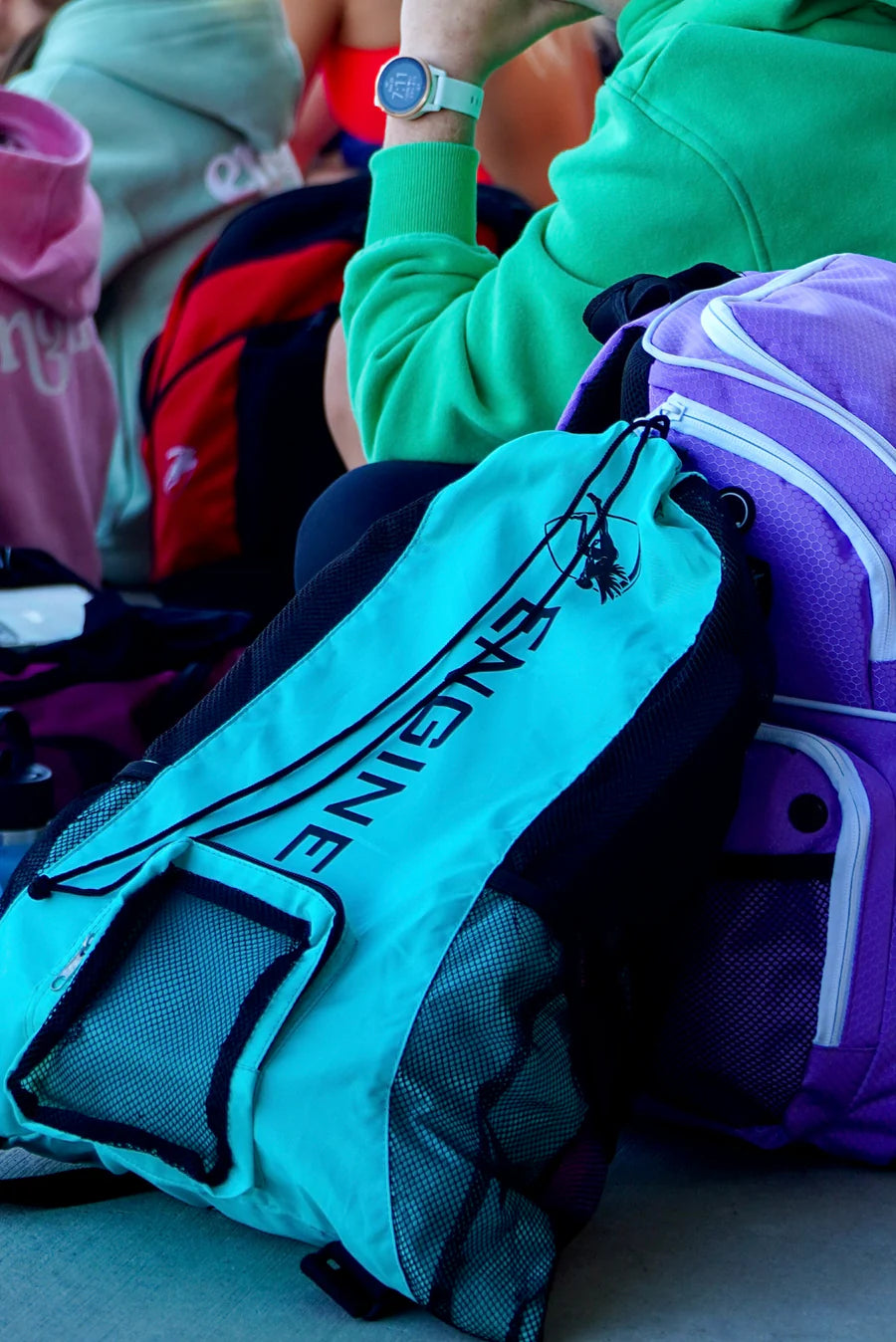 Engine Mesh Backpack - Blue