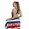 Speedo Logo Towel - Navy/White Stripe