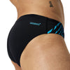 Speedo Mens 7cm Tech Panel Brief - Black Cobalt Pop