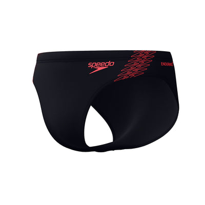 Speedo Mens Hyperboom Splice 7cm Brief - Black/Red