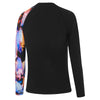 Speedo Boys Digital Long Sleeve Rash Top - Black/Multicolour