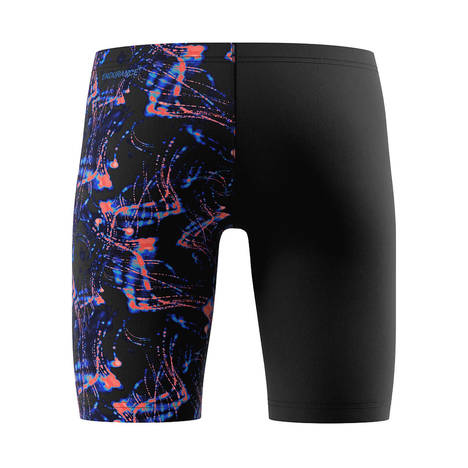 Speedo Boys Print V Cut Jammer - Black Red Blue