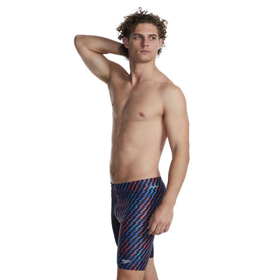 Speedo Mens Allover Digital Jammer - Blue Red