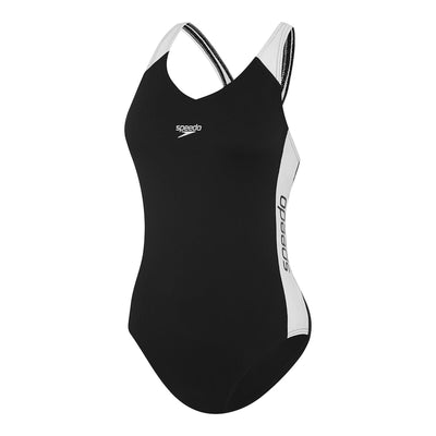 Womens Splice One Piece - Black/White