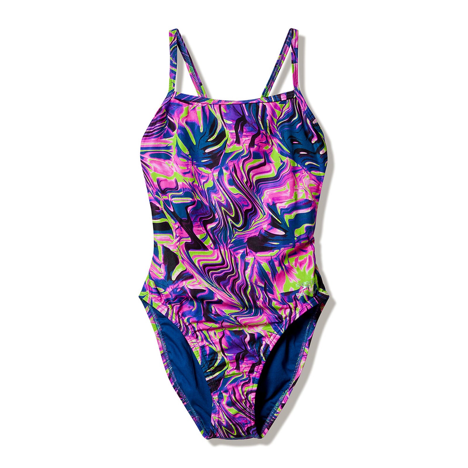 Speedo Womens Printed Web Back One Piece - Techno Jungle