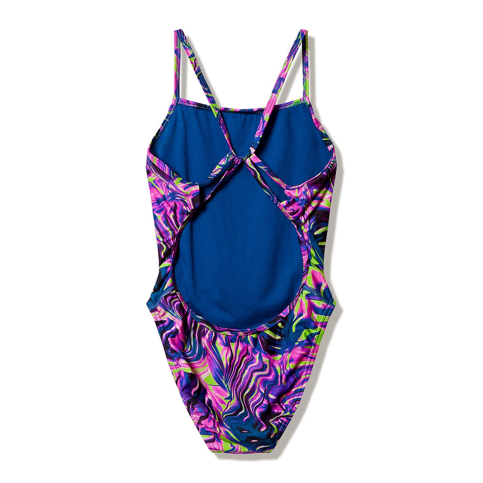 Speedo Womens Printed Web Back One Piece - Techno Jungle