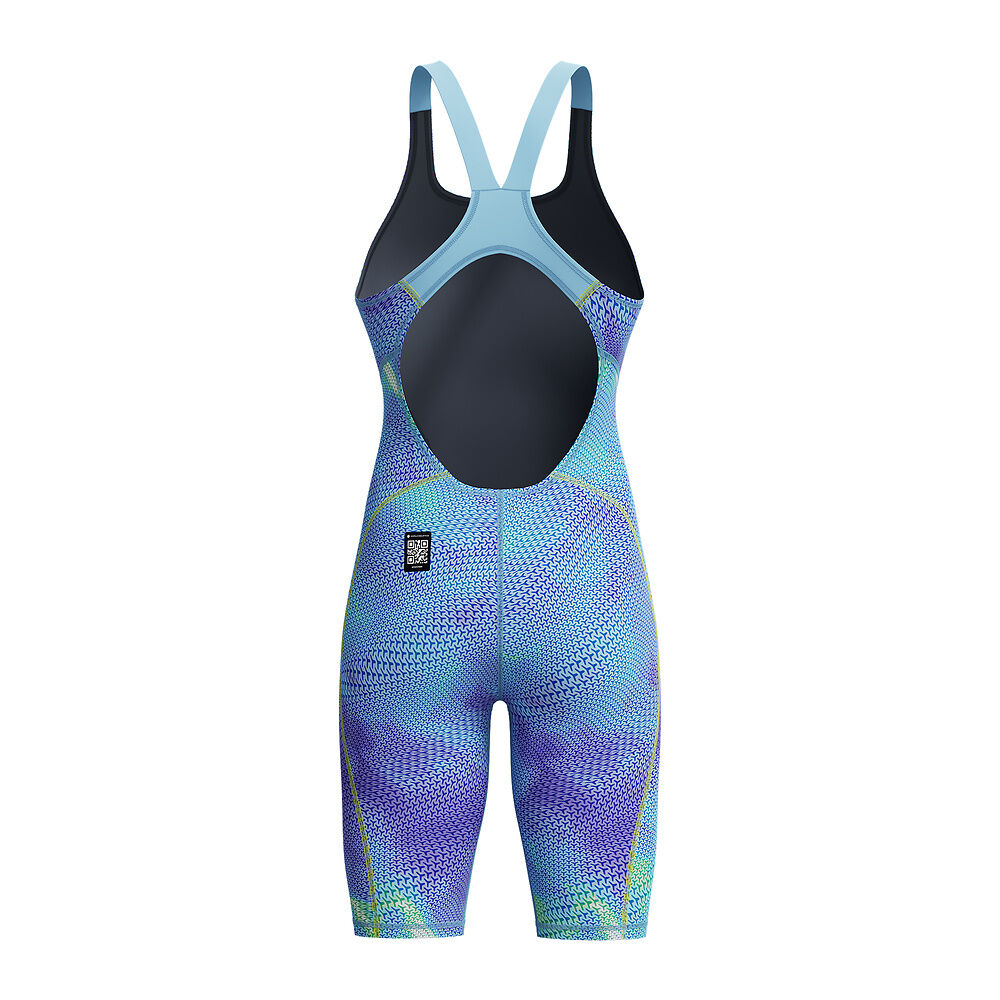 Speedo Junior Girls/Adult Womens Fastskin Hyperspark Openback Kneeskin - Under current Blue