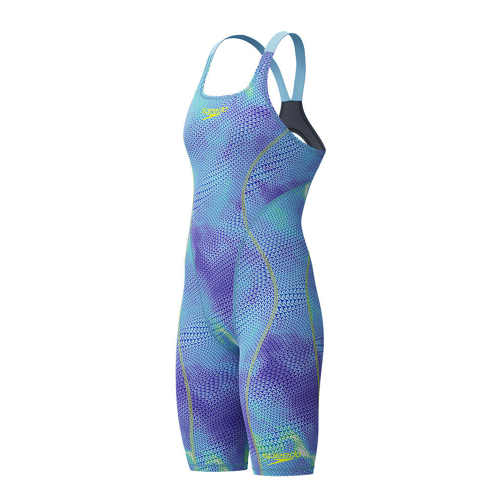 Speedo Junior Girls/Adult Womens Fastskin Hyperspark Openback Kneeskin - Under current Blue