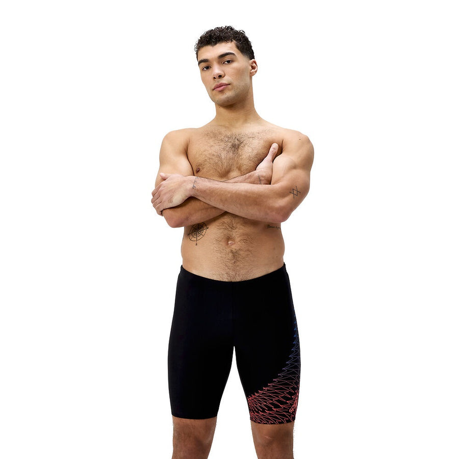 Speedo Mens Medley Logo Jammer - Red