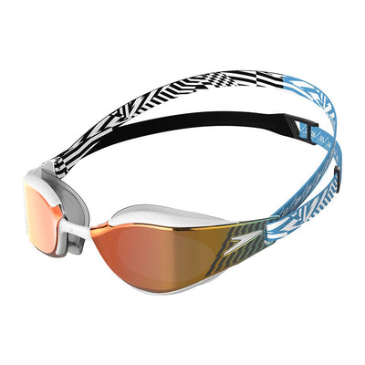 Speedo Fastskin Hyper Elite Mirror Goggles - Blue/Black/White