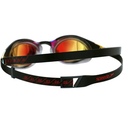 Speedo Fastskin Hyper Elite Mirror Goggles - Black Fire Gold
