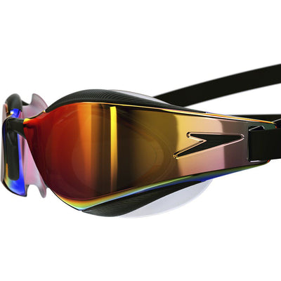 Speedo Fastskin Hyper Elite Mirror Goggles - Black Fire Gold