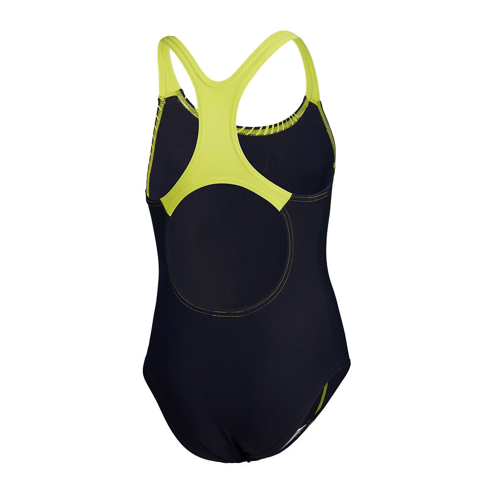 Speedo Girls Medley Logo Medalist - Navy Yellow