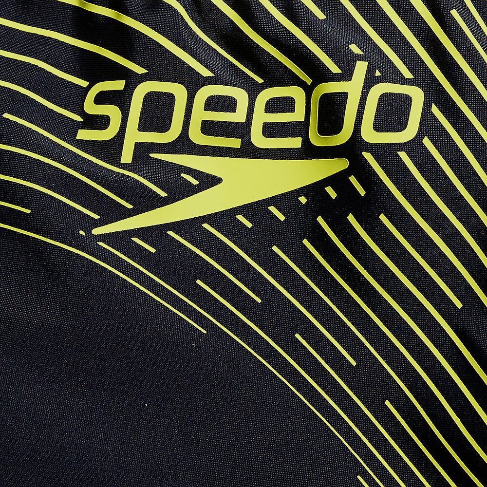 Speedo Girls Medley Logo Medalist - Navy Yellow