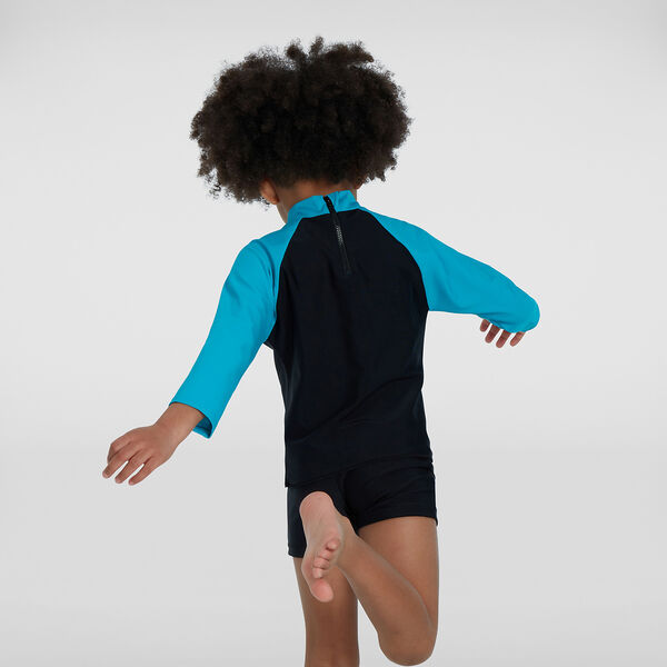 Speedo Toddler Boys Long Sleeve Rash Top-Dragon print